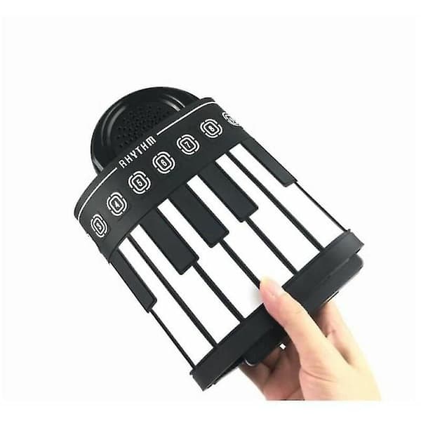 Electric Piano Digital Piano 49-Key Portable Soft Silicone Roll-Up Electronic Keyboard Piano For Beginners