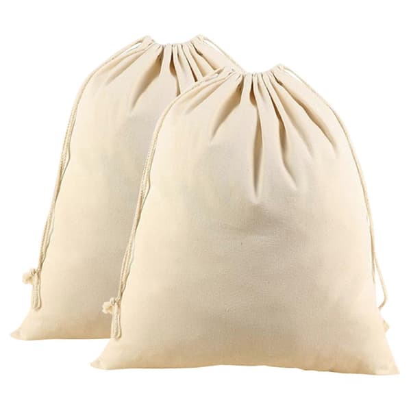 2-pack Extra Large Heavy Duty Cotton Canvas Laundry Bags Versatile Use