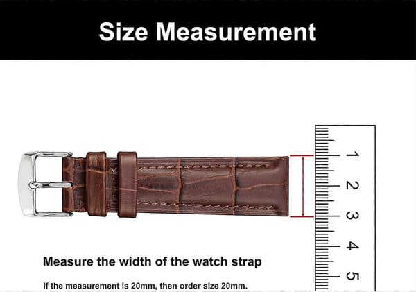 Lærklokkebåndringer, kompatible med 22 mm klokkebånd