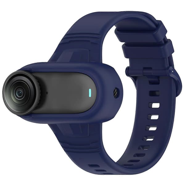 Protective Wristband for Insta360 GO 3 3S 2 Silicone Integrated Watchband Camera Frame - Dark