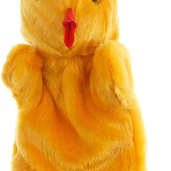 Chicken Hand Puppet Chick Plush Toy for Imagination KLB