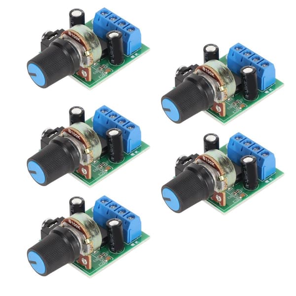 5 STK LM386 Forsterkerkort Mini 0,5W til 10W Høyttaler KLB