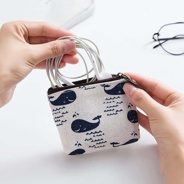 8-pak Mini Makeup Tasker med Lynlås – Makeup Taske til Rejser, Opbevaring og Organisation