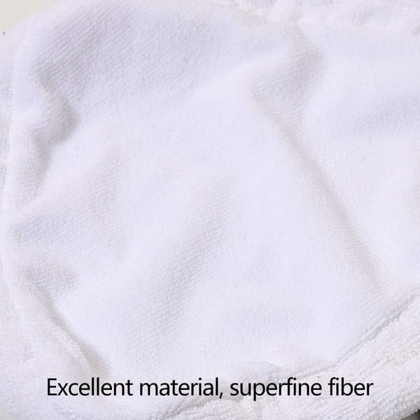 Rengjøringsputer, sett med 8 trekantede dampmoppmatter Universal Mikrofiber
