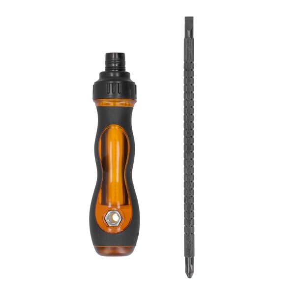 Screwdriver Ratchet Slotted Phillips Double-Ended Retractable Magnetic Screwdriver Fastening Tool