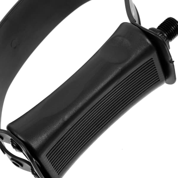 Erstatningscykelpedal 1 par sort plastikjern til motionscykel -