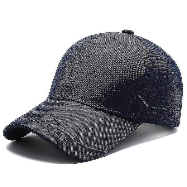 Sommerledige baseballcaps for middelaldrende og eldre - Marineblå