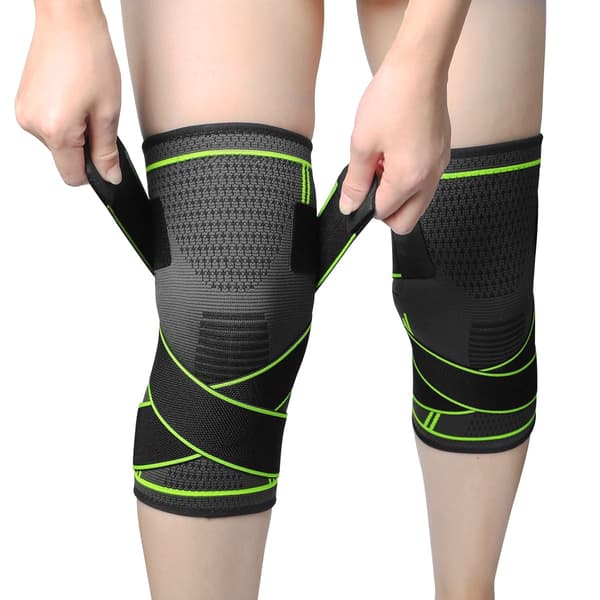 Sport Knee Pads, 2 Pieces Adjustable Elastic Knee Pads, Sport Compression Knee Pads,
