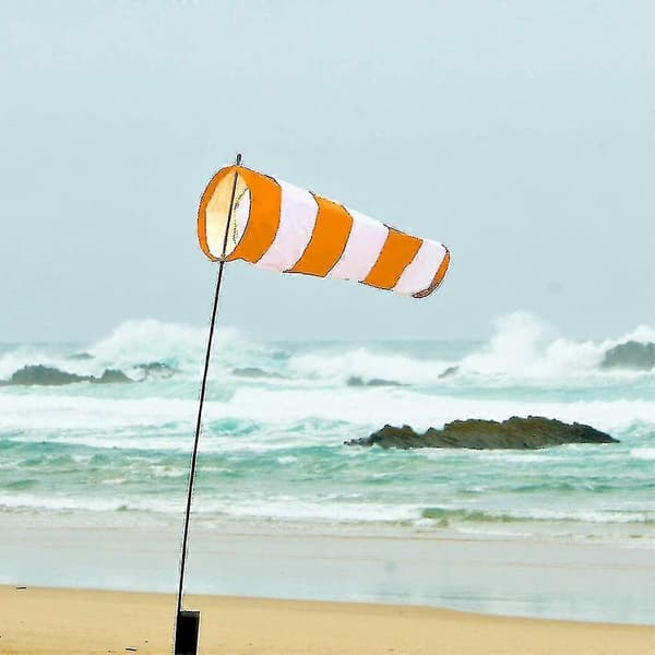 2 st Vindflöjel Utomhus Hängande Rip-stop Vindstrumpa Roterande Vindstrumpa Extern Anemometer Paket