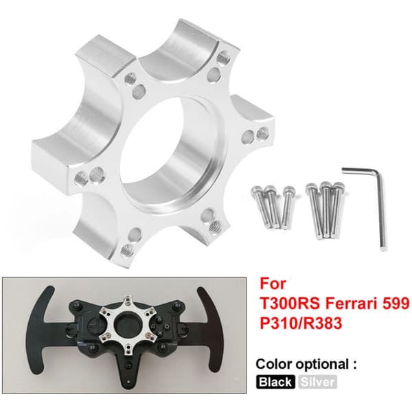 70 mm ratadapterplade til T300RS - 599 P310/R383 14 tommer sølv