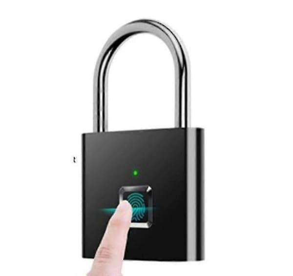 Fingeravtrykk Mini Smart Hengelås USB-Lading Biometrisk Høy Sikkerhet