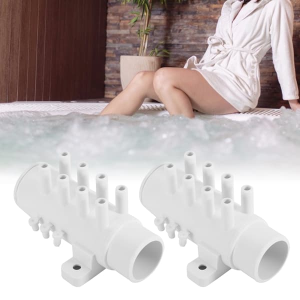 Spa Varm kilde badekar PVC Vandrør 8 Port VVS Manifold Vandseparator Tilbehør