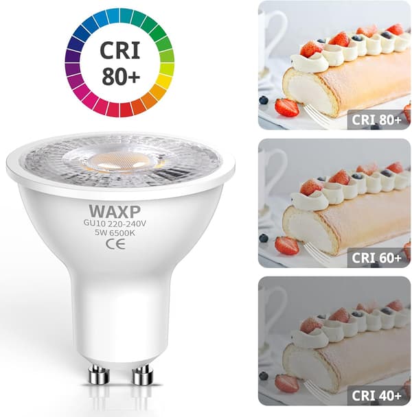 LED spotlight 5w gu10 compatible cool white 10-pack