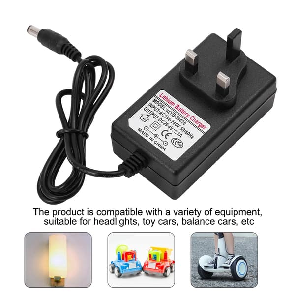 29.4V1A Strømforsyning Batteriladeradapter for Smart Balansebil Scooter 100-240V (UK-plugg)