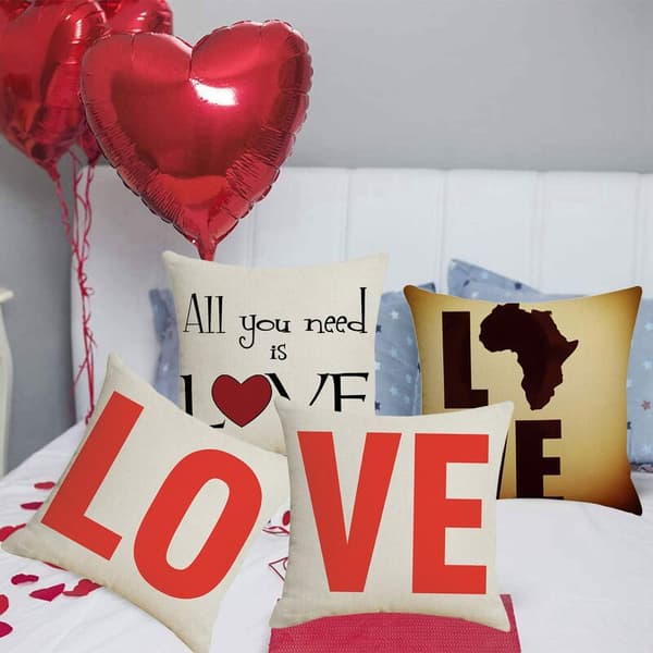 Dekorativ putestilpute for sofa kjærlighet Valentinsdag pute stol bilpute dekorasjon 45 cm