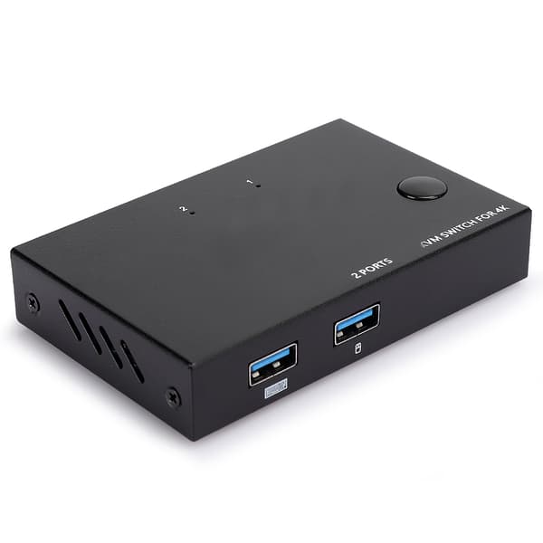KVM Switch USB + HDMI Sharing Device 2 in 1 out for Printer Sharing Mouse Keyboard KVM201