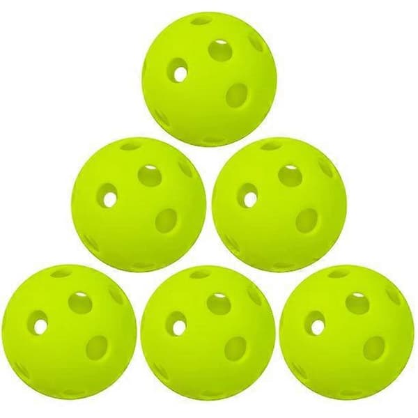 Indendørs Pickleballbolde - 12-pak 26 huller - Holdbare og sjove for alle aldre [DB]