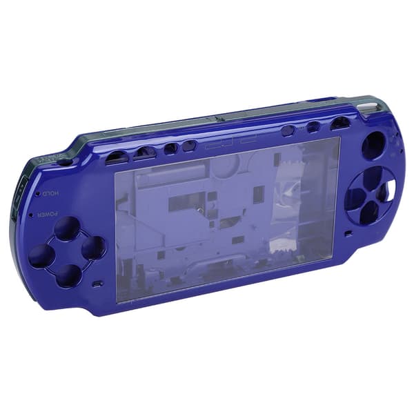 Erstatningsskall i ABS-materiale for spillkonsoll med skrutrekker for PSP2000-konsoll, blå