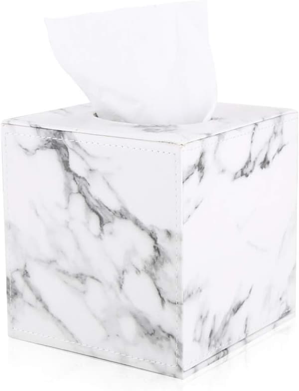 Firkantet serviettbeholder (marmor)