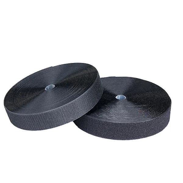 Syband 30 meter x 20 mm, ikke-klæbende velcro, sort
