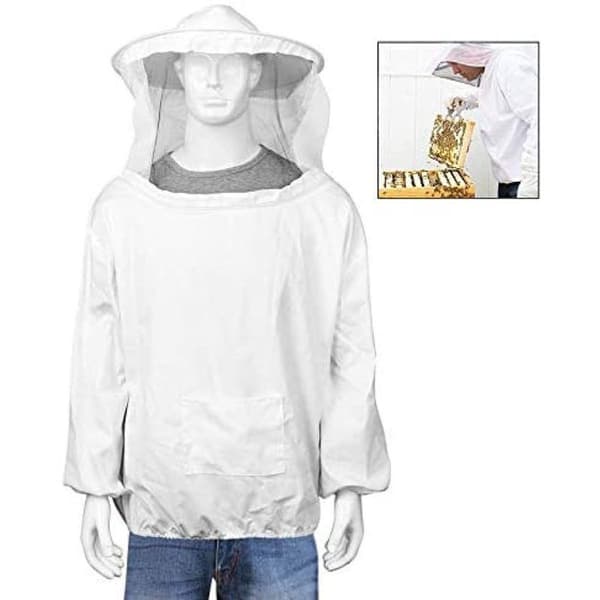 Bi-dräkt, bi-jacka med hatt, professionell bi-skydd
