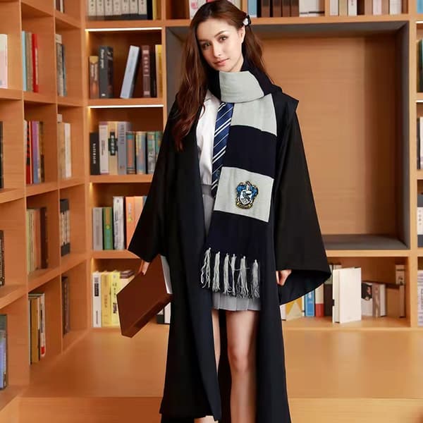 Harry Potter Kvasts Halseklæde Cosplay Kjole – Ravenclaw