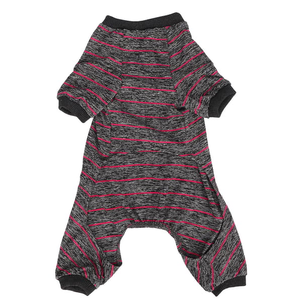 Breathable Thin Striped Dog Pajamas for Summer Home, 4 Legs Pet Clothes