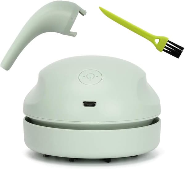 Mini Desktop Vacuum Cleaner, USB Rechargeable Desktop Vacuum Cleaner Por
