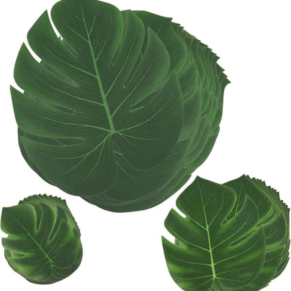 45 stk. tropiske blade palmeblade kunstige planter løv KLB
