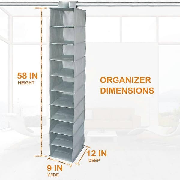 10-hylders hatteholder hængende garderobe/organisator til opbevaring