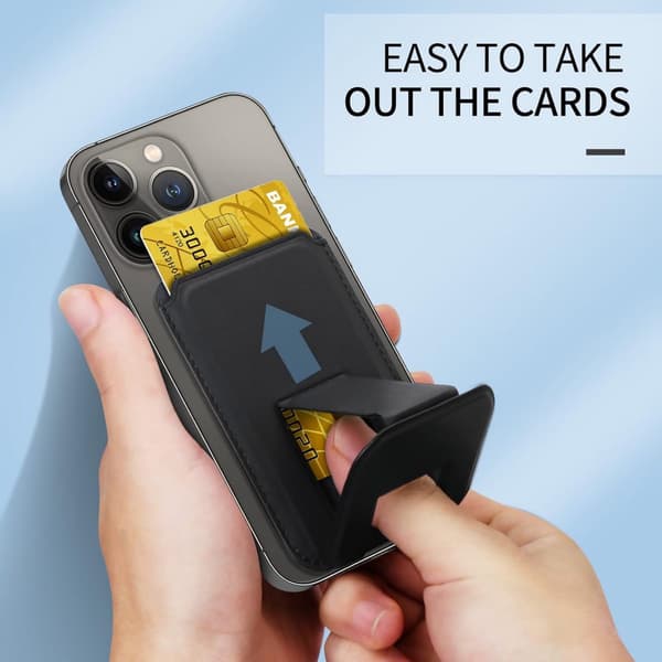 Wallet St& - Strong Magnetic Card Holder - Suitable for Magsafe - 2 Card Wallet - Ultra-thin