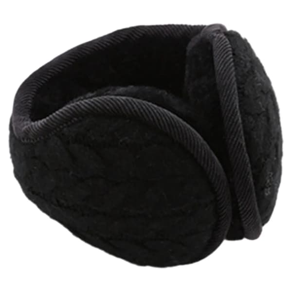 Uni, Winter Warm Earmuffs, Foldable, For Outdoor, Cycling, Running, (Black)