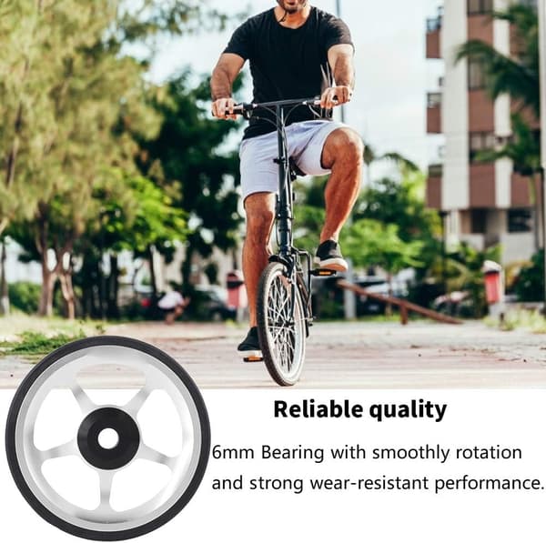 2 stk. Cykeltræningshjul, aluminiumslegering, foldbar cykel, let
