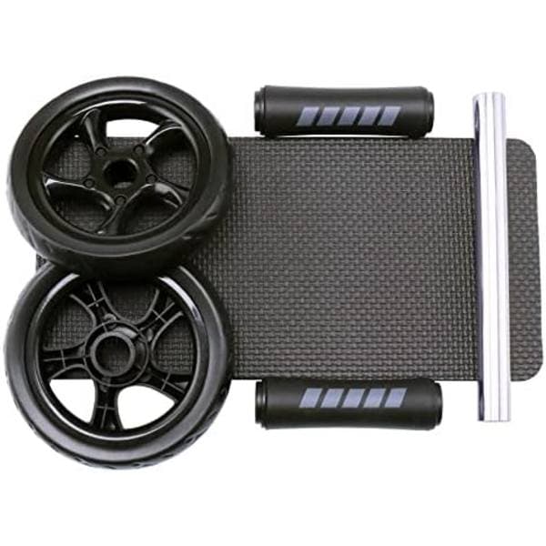 Abdominal Roller for Strength Training Equipment - Ab Wheel for Sit-ups for Home Gym with Extra Thick Knee Pad Mat - Ab Trainer
