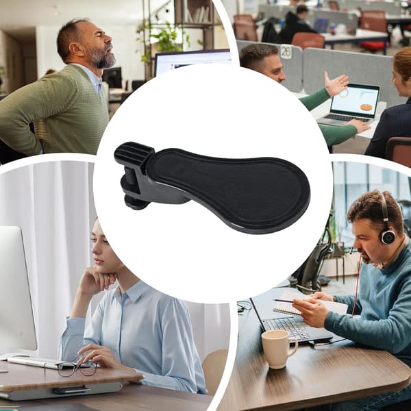 Skrivebordsarmlæn | Skrivebordsalbuestøtte med justerbar ergonomisk håndledsstøtte, egnet til computerborde, arbejdspladser/hjemmekontorer
