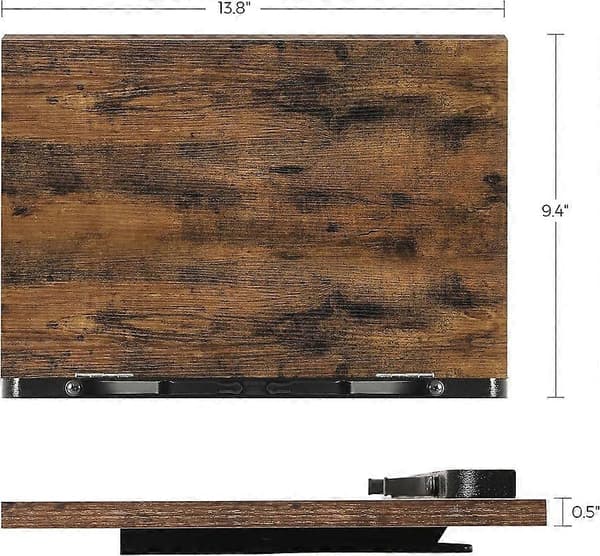 Folding Cookbook Stand, Recipe Book Holder with Clips