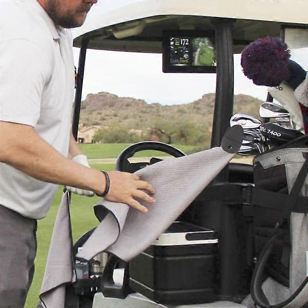 Fastgør den til golfvognen eller køllerne 50*40cm magnetisk golfmikrofiberhåndklæde