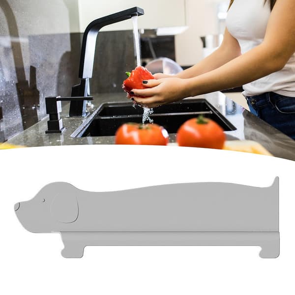 Stänkskydd för diskbänk Vattentåligt Värmebeständigt Grå Robust design
