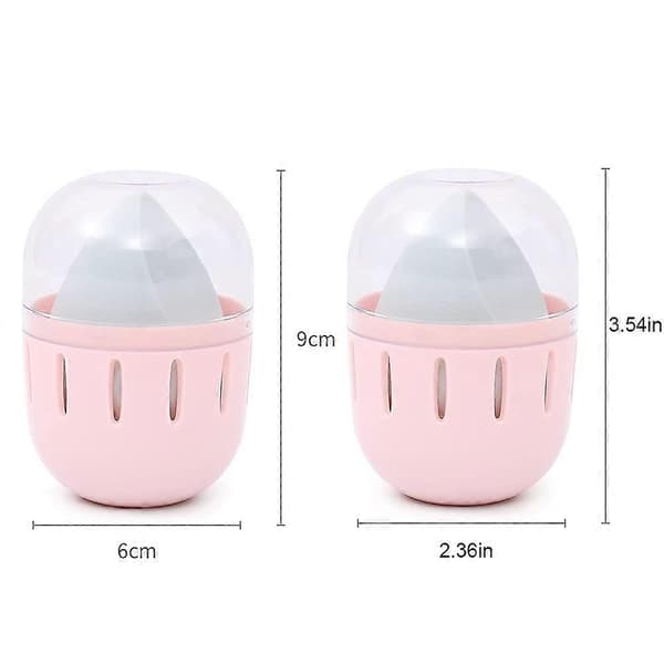 Makeup Sponge Holder Storage Box with Transparent Lid, Dustproof (Does not include makeup sponge)