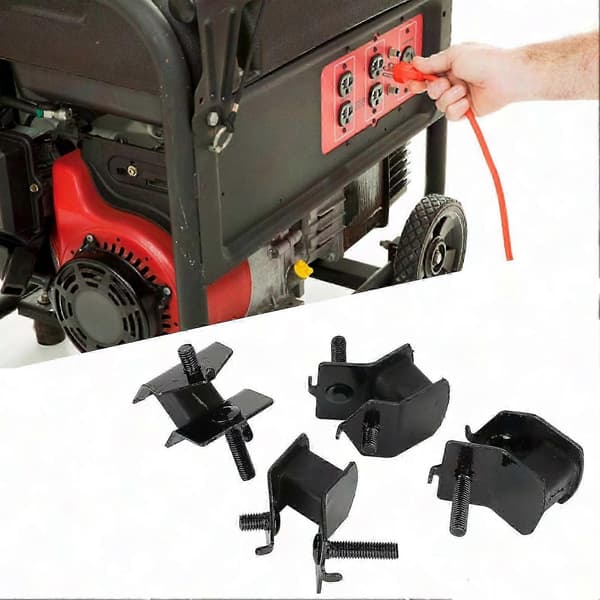 4-paknings vibrasjonsdempende puter kompatible med 2KW-3KW bensingeneratorer 168F/170F motorfotputer