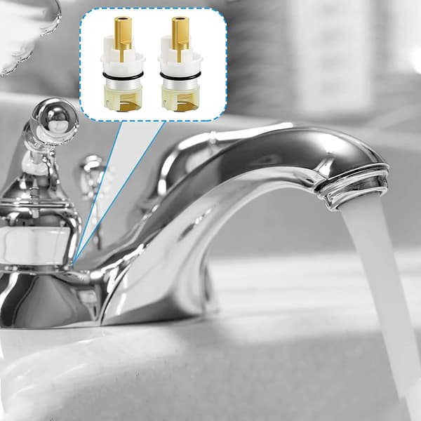 Faucet Stem Replacement Kit for RP25513, Two-Handle Faucet Repair with RP4993 Seat and Spring for Sink