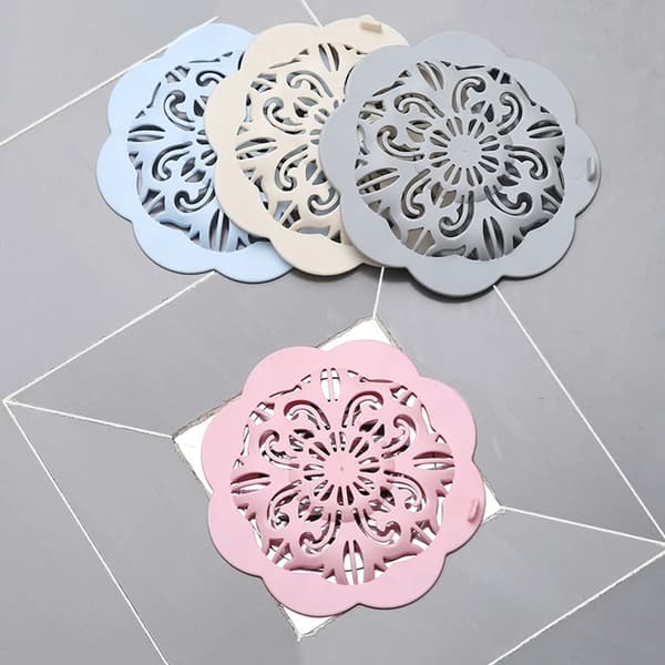 10 Pcs TPR Flower-shaped Anti-clog Kitchen Floor Drain Plugs