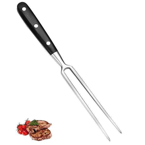 [COQQ] Tranchergaffel laget av rustfritt stål, kjøttgaffel, serveringsgaffel 16 cm