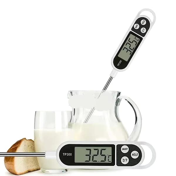 Sæt med 5 digitale termometre, stegetermometer, kødtermometer, LCD grill BBQ kød, grilltermometer