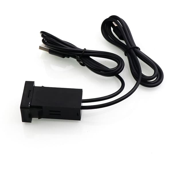 Bil USB-lydinngangsadapter Dobbeltgrensesnitt Passer for Yaris