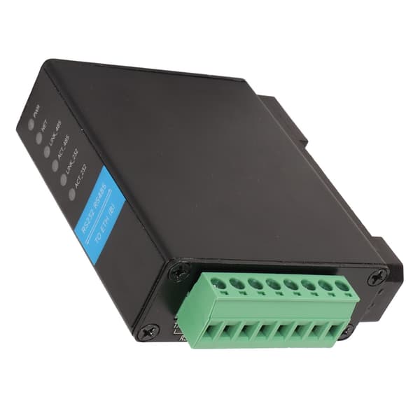 RS485 til RJ45 Ethernet seriel server dobbeltkanal skinnebeslag 1200 til 115200bps RS232 til RJ45 Ethernet-modul