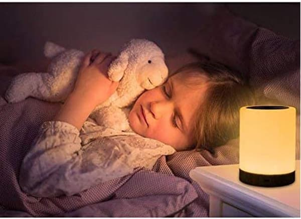 Natlampe Touch Sensor Dæmpbart Lys + RGB Farveskift