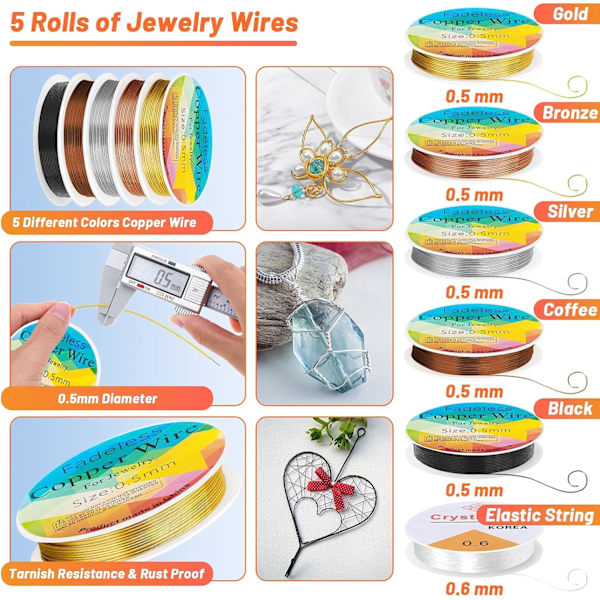 Jewelry Making Kit, Ring Sizer Measuring Tool Kit with