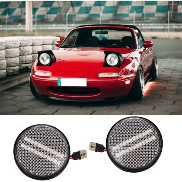 Flow Indicator Light Repeater Sidemarkeringslampa Dynamisk Blinkers Bil til MX5 MK1 1989-2015 B[co]