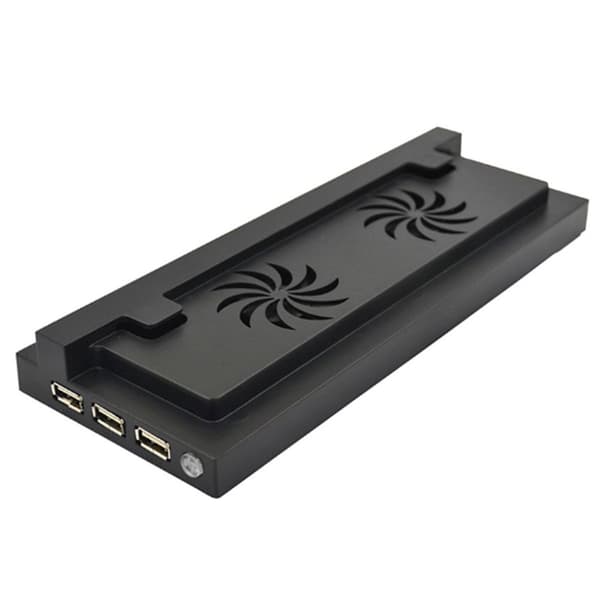 Xbox One S -jalusta tuulettimella - Pystysuora, 3 USB-porttia KLB